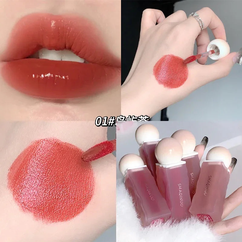 Rynx | Liquid Lipstick 6 Colors Mirror Dye Lip Gloss Moisturizing Waterproof Long-lasting Lip Color Korean Natural Makeup Cosmetics