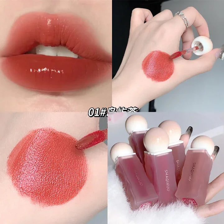 Rynx | Liquid Lipstick 6 Colors Mirror Dye Lip Gloss Moisturizing Waterproof Long-lasting Lip Color Korean Natural Makeup Cosmetics