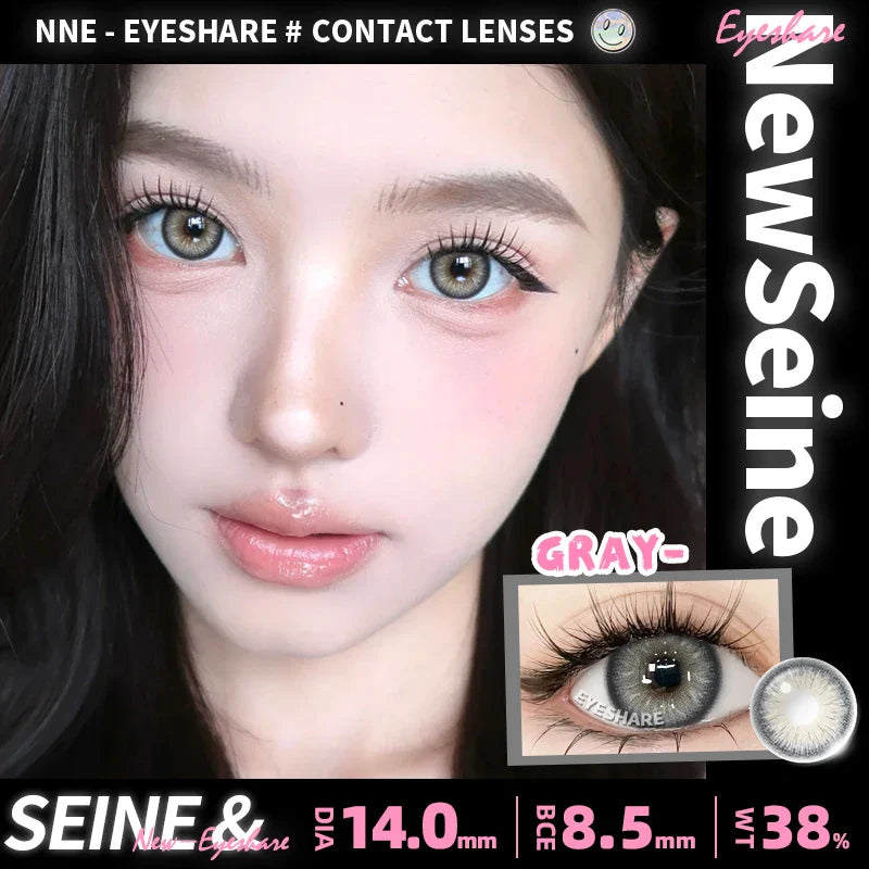 Rynx | New 1 Pair of Contact Lenses in Natural Color for Eyes Blue Lenses Gray Pupil Lens Brown Lens Yearly Cosmetic Green Contacts
