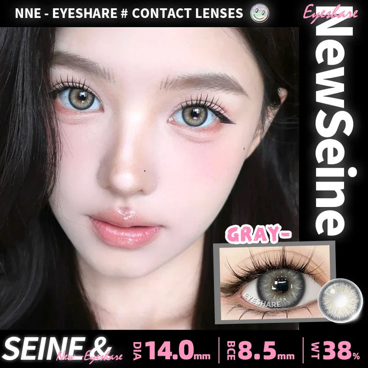 Rynx | New 1 Pair of Contact Lenses in Natural Color for Eyes Blue Lenses Gray Pupil Lens Brown Lens Yearly Cosmetic Green Contacts