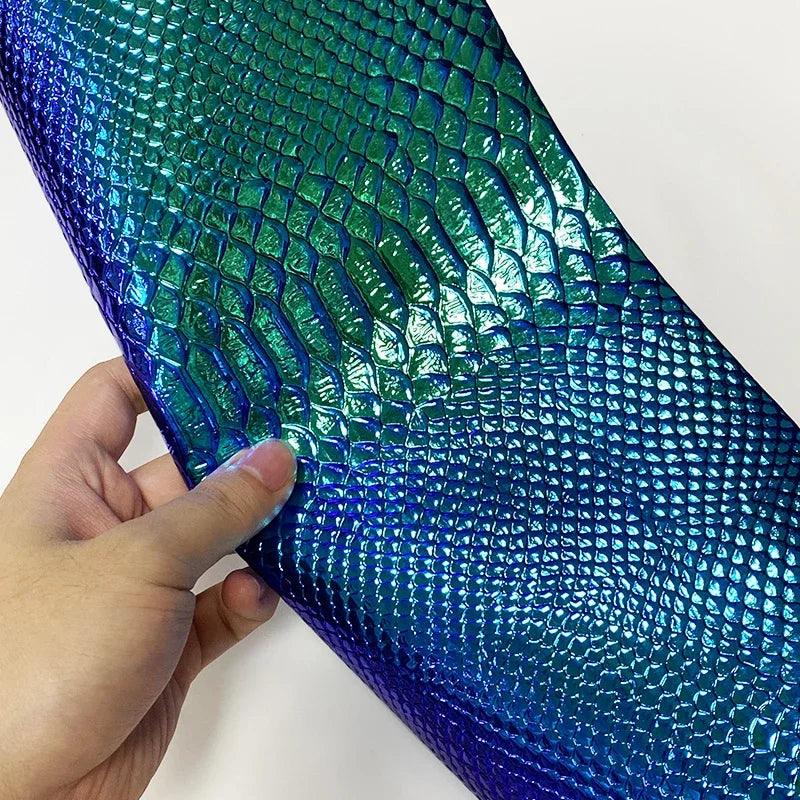 Lisslune | Iridescent Dragon Scale Leather for enchanting DIY creations