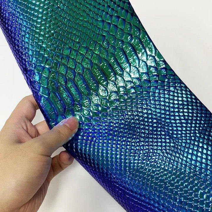 Lisslune | Iridescent Dragon Scale Leather for enchanting DIY creations