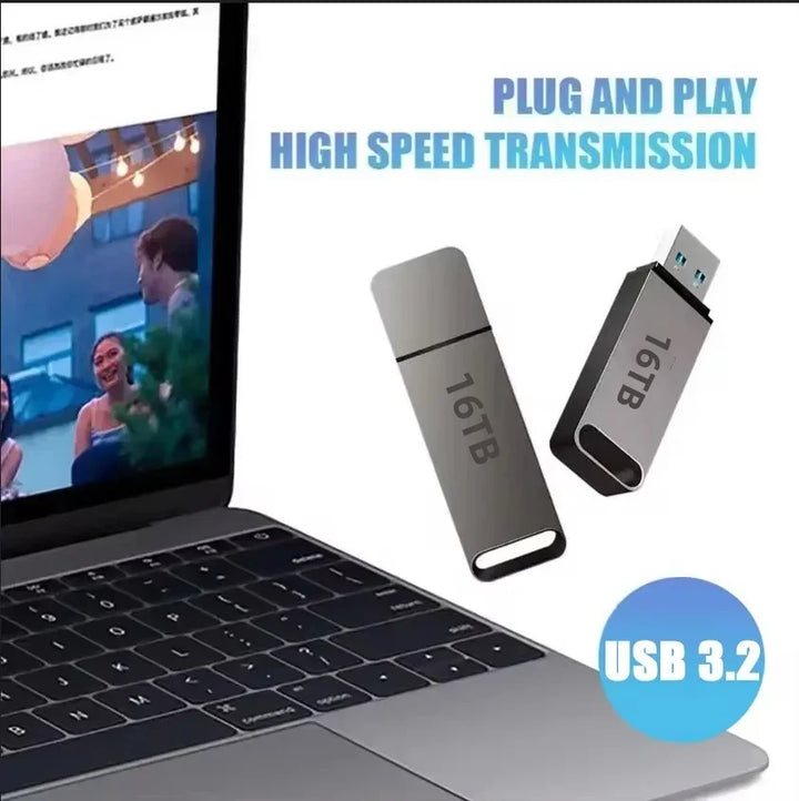 Lisslune | USB 3.2 Flash Drive | High-Speed, Waterproof & Shockproof for Windows and Mac OS