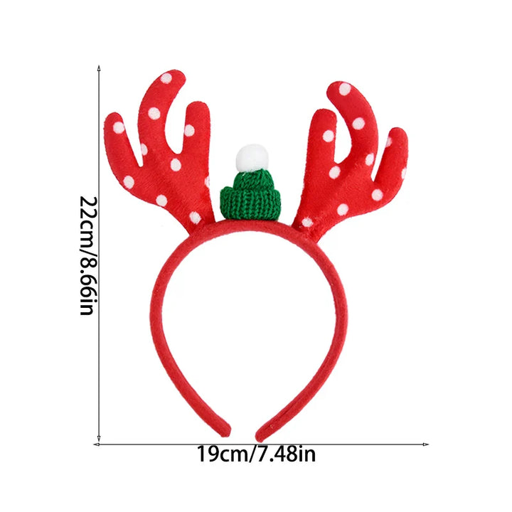 Rynx Christmas Headband Kids Adults Santa Moose Xmax Tree Hair Accessories Photo Props Christmas Decoration 2024 New Year Gifts