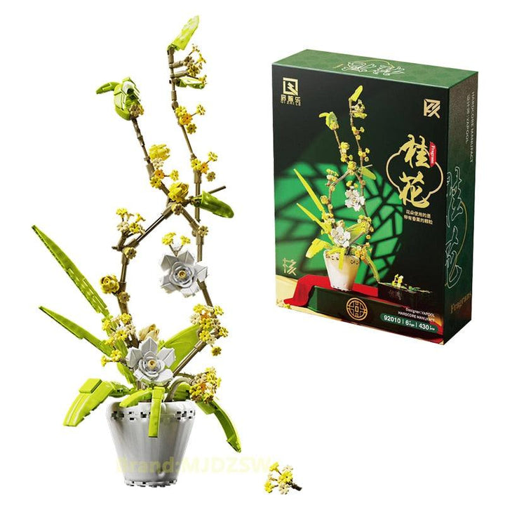 Lisslune | Creative Osmanthus Fragrans Orchid Flower Arrangement Kit for All Ages