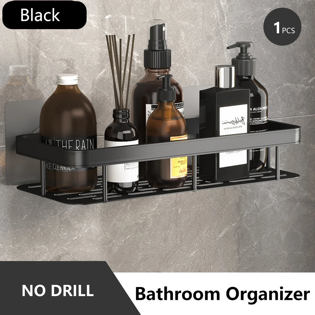 Lisslune | No Drilling Bathroom Shelf