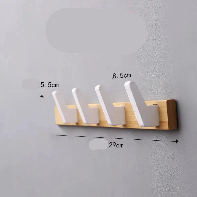 Lisslune | Stylish wall coat rack made of solid wood for elegant home organization