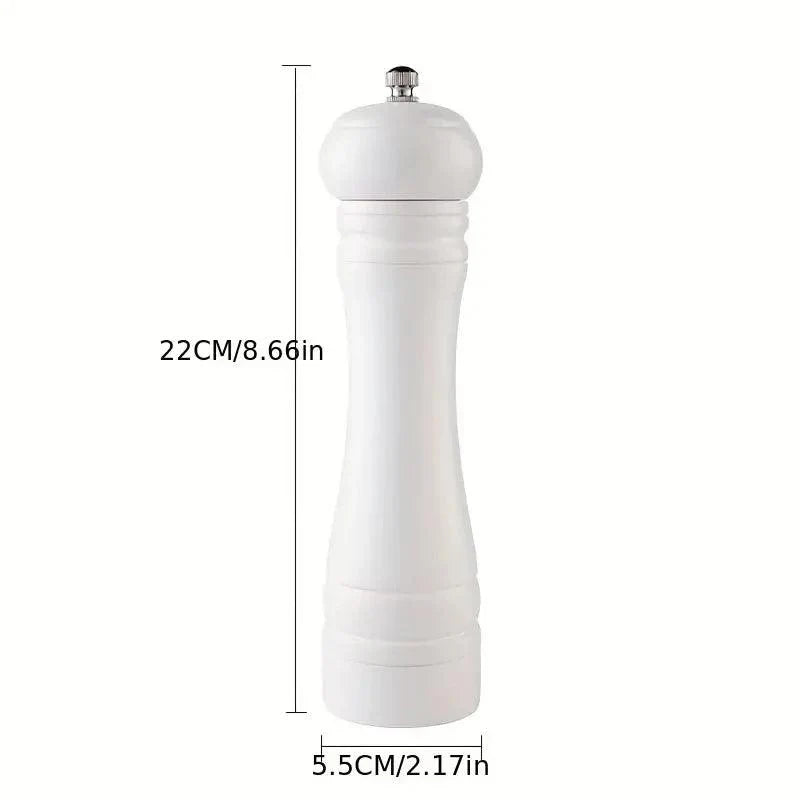 Lisslune | Sustainable 8-inch wooden salt and pepper mill with adjustable ceramic grinder