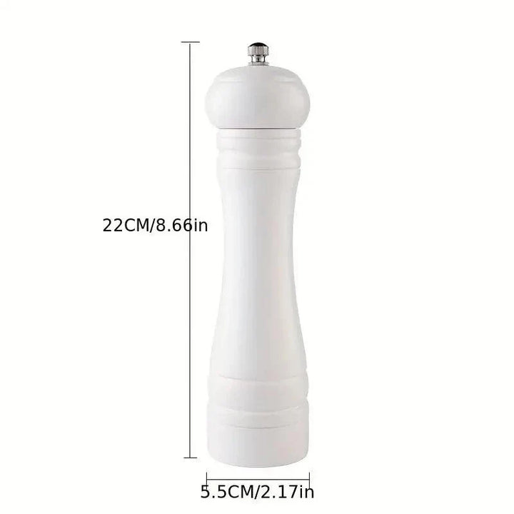 Lisslune | Sustainable 8-inch wooden salt and pepper mill with adjustable ceramic grinder