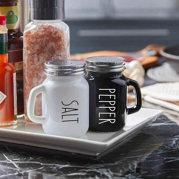 Lisslune | Elegant Vintage Glass Salt and Pepper Shaker Duo - 4.4oz Charm for Your Table