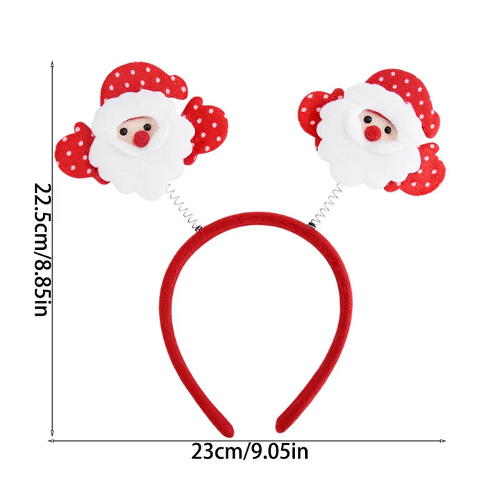 Rynx Christmas Headband Kids Adults Santa Moose Xmax Tree Hair Accessories Photo Props Christmas Decoration 2024 New Year Gifts