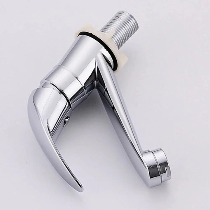 Lisslune | Smooth chrome single lever bathroom faucet with drip-free ceramic cartridge