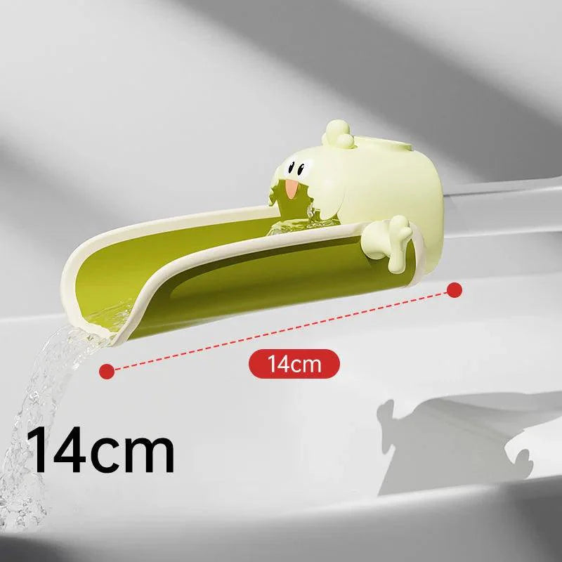 Lisslune | Playful Children's Faucet Extension with Temperature Safety Warning for Happy Handwashing