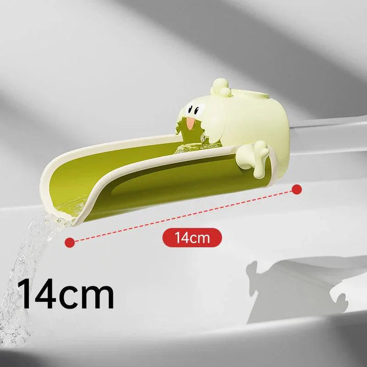 Lisslune | Playful Children's Faucet Extension with Temperature Safety Warning for Happy Handwashing