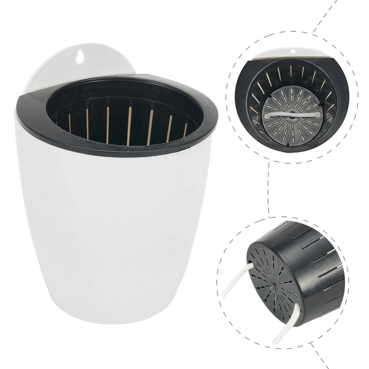 Lisslune | Self-watering hanging plant pot – Modern flower pot for wall mounting