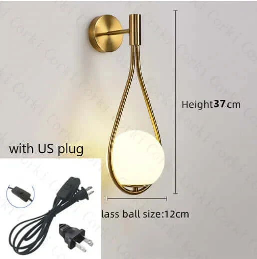 Lisslune | Drop Luxury Glass Balls Wall Lamp
