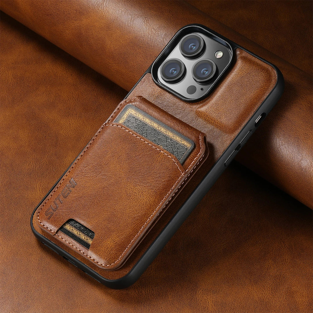 Lisslune | Noble iPhone Leather Case with Card Slots