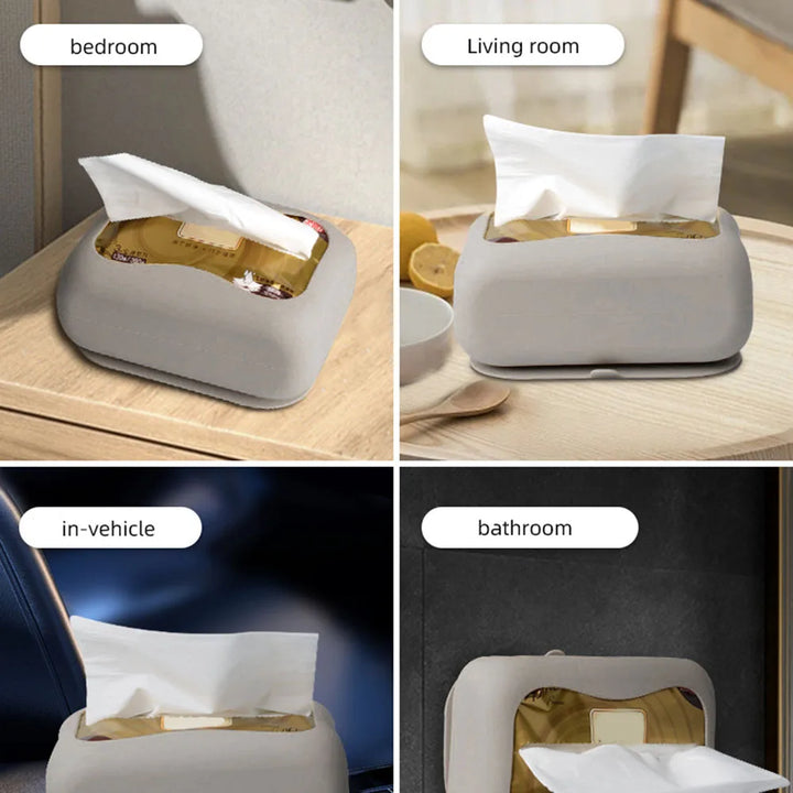 Lisslune | Minimalist Design Suction Wall-Mounted Tissue Dispenser