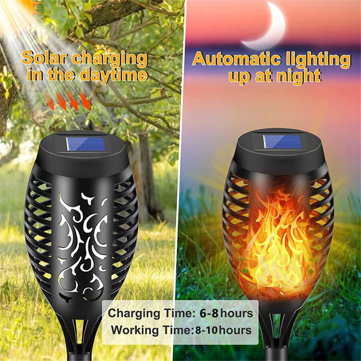 Lisslune | Outdoor LED Solar Artificial Flame Lamp