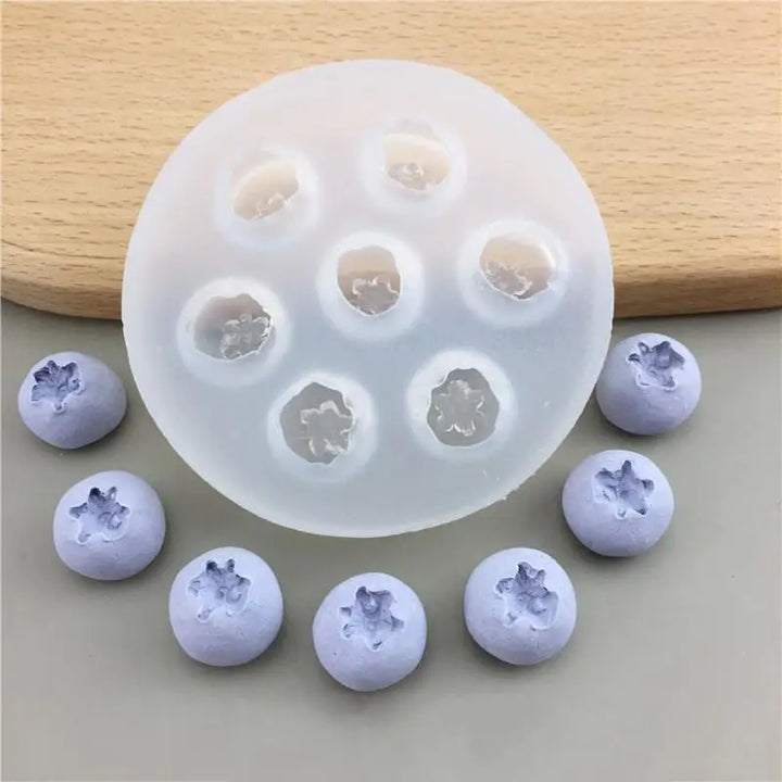 Rynx | 3D Blueberry Raspberry Candle Mold Simulation Fruit Fondant Silicone Mold DIY Chocolate Cookie Baking Mold Cake Decoration Tool