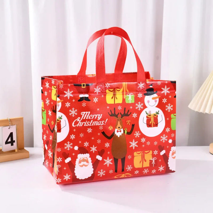 Rynx Christmas gift bag Santa Claus snowman candy gift wrapping bag 2024 Merry Christmas party home decoration Navidad Noel 2025 New Year