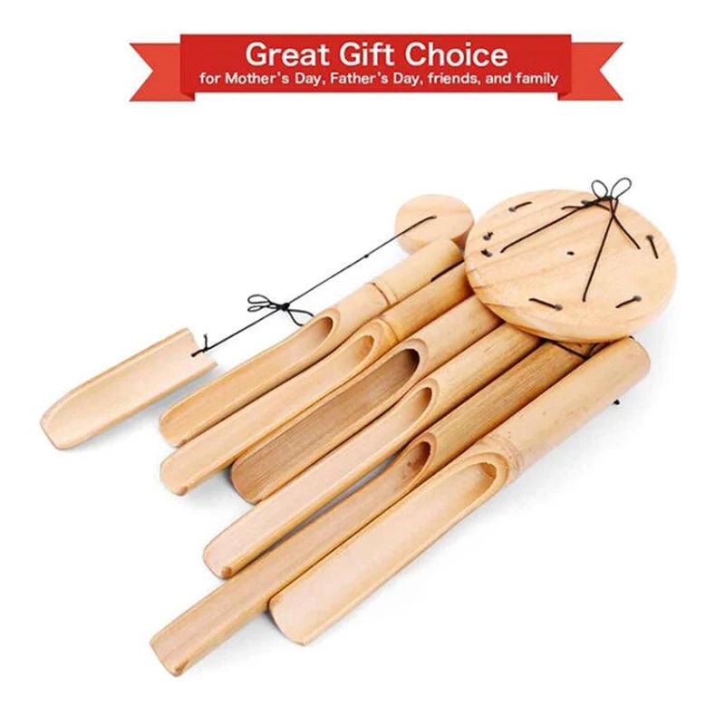 Lisslune | Handcrafted Bamboo Wind Chimes - 6 Melodic Tubes for Soothing Outdoor Harmony - Ideal for Garden Decoration and Thoughtful Gifts