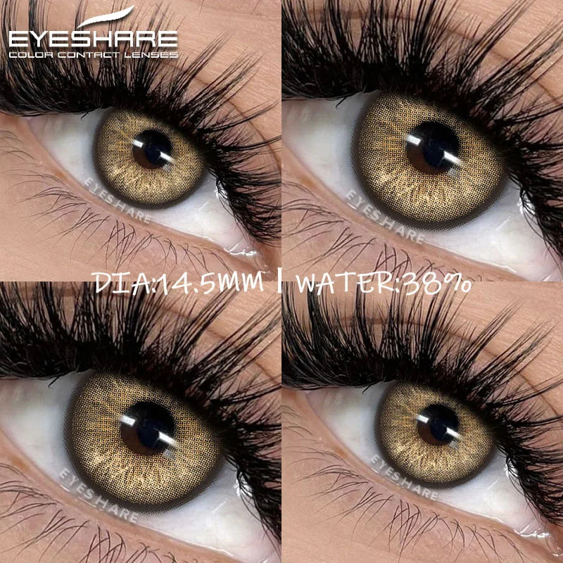 Rynx | New colored contact lenses for the eyes 1 pair of brown contact lenses fashionable blue eye lenses gray pupils green eye lenses annually