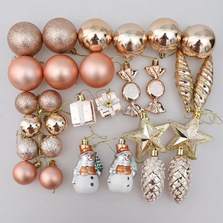 Rynx Christmas Tree Ornaments Red Candy Cane Hanging Decoration Large Pendants Set Christmas Decorations For Home 2024 Natal Navidad New Year