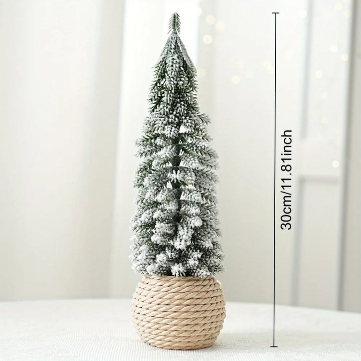 Rynx | Mini Christmas Tree Artificial Small Snow Pine Xmas Tree Decorations New Year Party Ornaments Gifts Home Table Decor