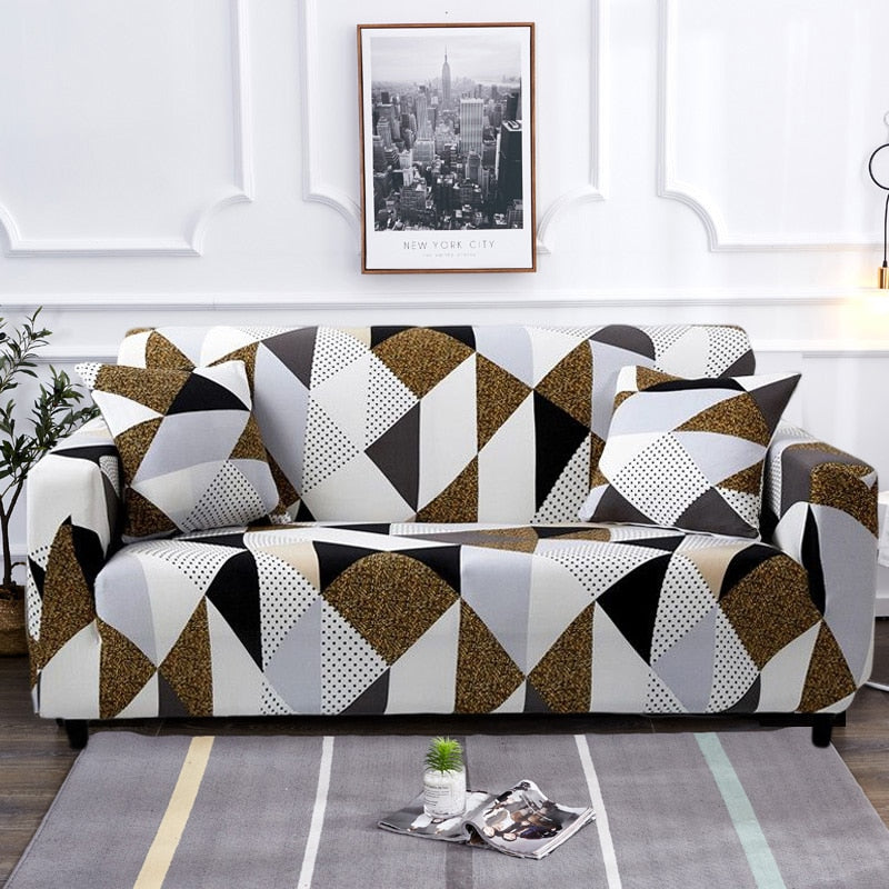 Lisslune | Modern Non-slip Colorful Elastic Sofa Cover