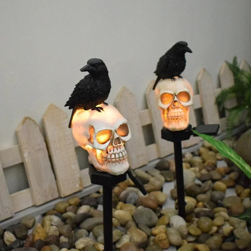Rynx | Halloween Outdoor Light Skeleton Ghost Horror Grimace Party Decoration for Courtyard Home Holiday Lighting Garden Decoration