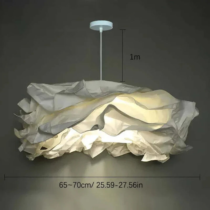 Lisslune | Wool-like Paper Lampshade up to 70 cm wide