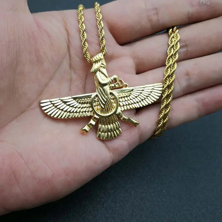 Lisslune | Zoroastrian Faravahar / Ahura Mazda Pendant Necklaces