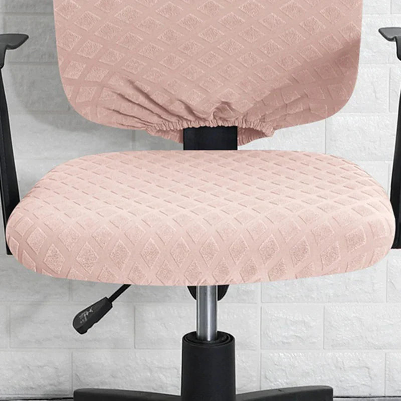 Lisslune | Spandex elastic office chair cover Jacquard seat covers pineapple mesh fleece protective cover elastic computer seat protector