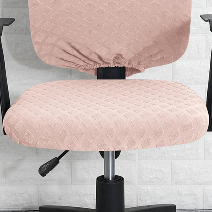 Lisslune | Spandex elastic office chair cover Jacquard seat covers pineapple mesh fleece protective cover elastic computer seat protector