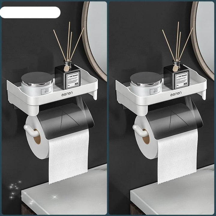 Lisslune | Modern Adhesive Toilet Paper Holder - Stylish Space-Saving Solution