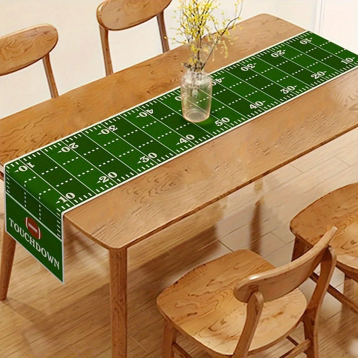 Rynx | Table Runner American Football Field Rugby Boy Sport Soccer Birthday Party Decoration Kitchen Dining Room Home Table Decor