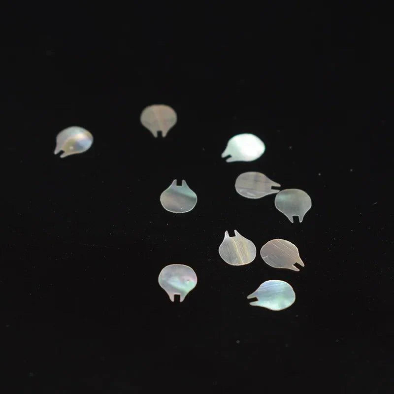 Lisslune | Stunning natural abalone shell fish tail pieces for creative jewelry and instrument inlays