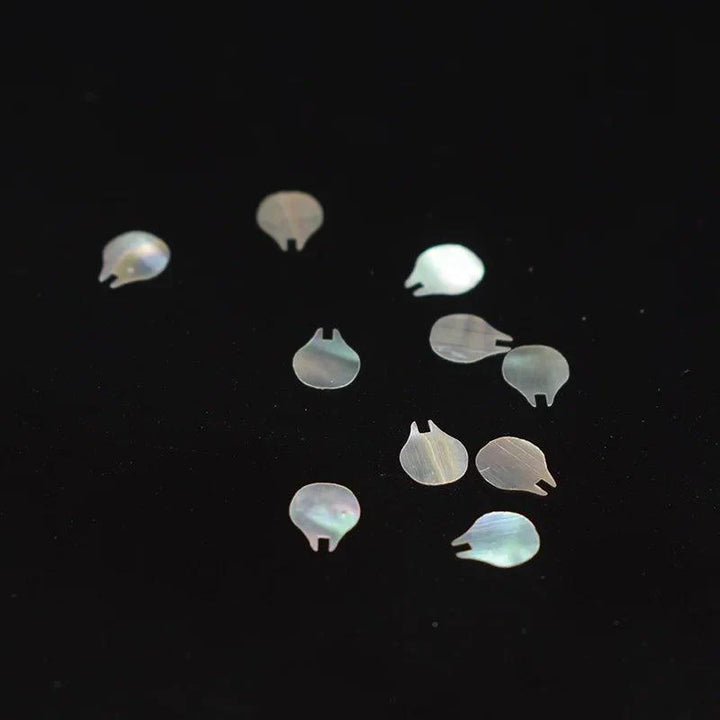 Lisslune | Stunning natural abalone shell fish tail pieces for creative jewelry and instrument inlays