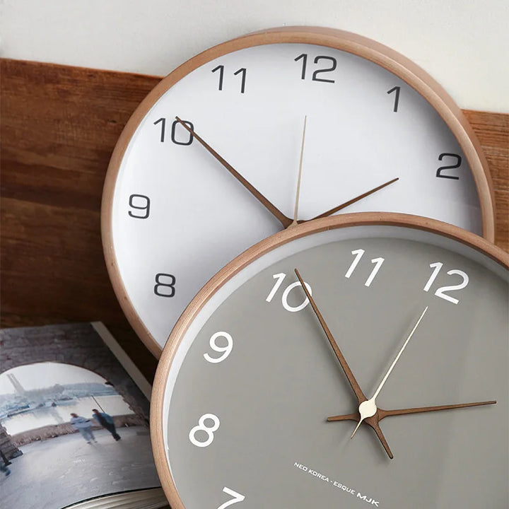 Lisslune | TranscendTime | Wall clock made of wood and glass