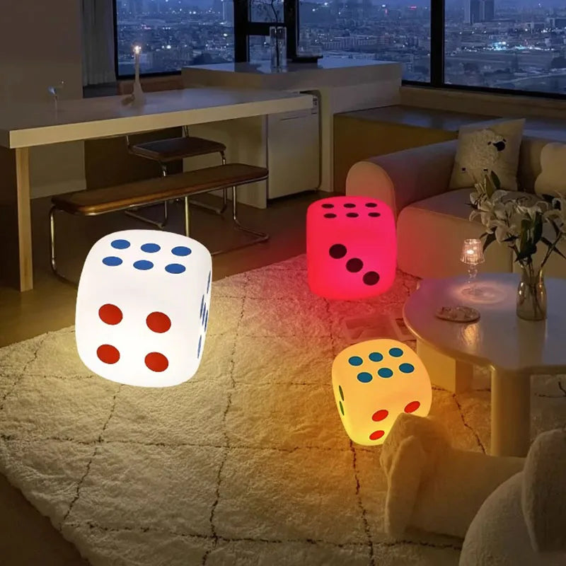 Lisslune | Huge Dice Bedside Atmosphere Floor Table Lamp