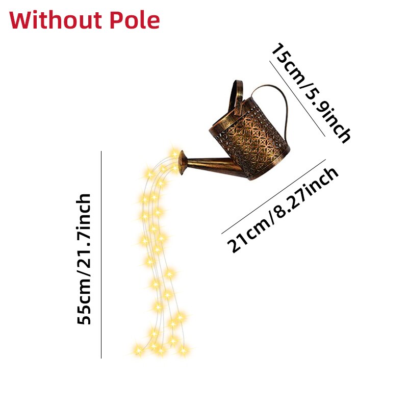 Lisslune | Garden Watering Solar-Powered Can Patio Light
