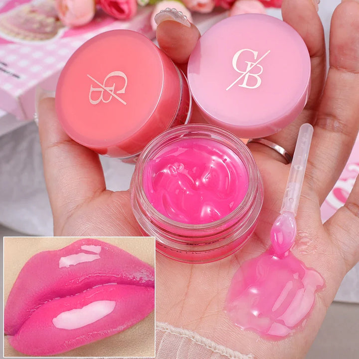 Rynx | Jelly Canned Lip Glaze 8 Colors Mirror Water Light Jam Lip Color Pigmented Long-lasting Moisturizing Plumping Lip Gloss Makeup
