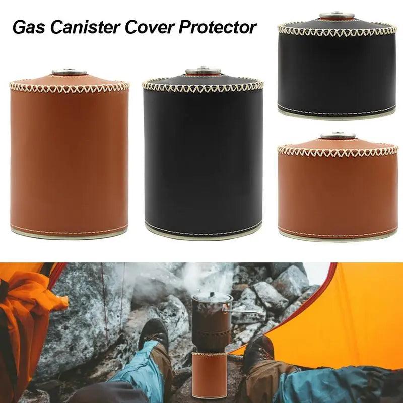 Lisslune | Retro Chic Leather Gas Can Cover - Stylish Air Bottle Protection