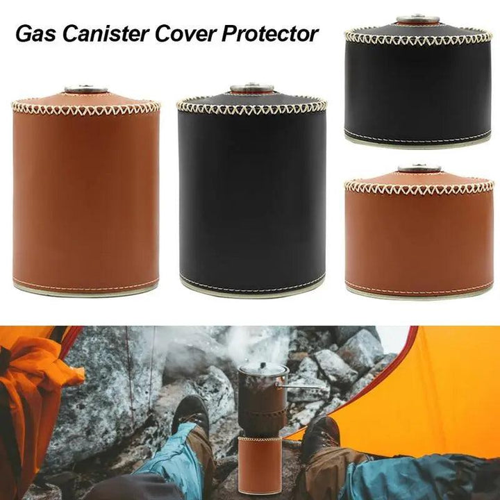 Lisslune | Retro Chic Leather Gas Can Cover - Stylish Air Bottle Protection