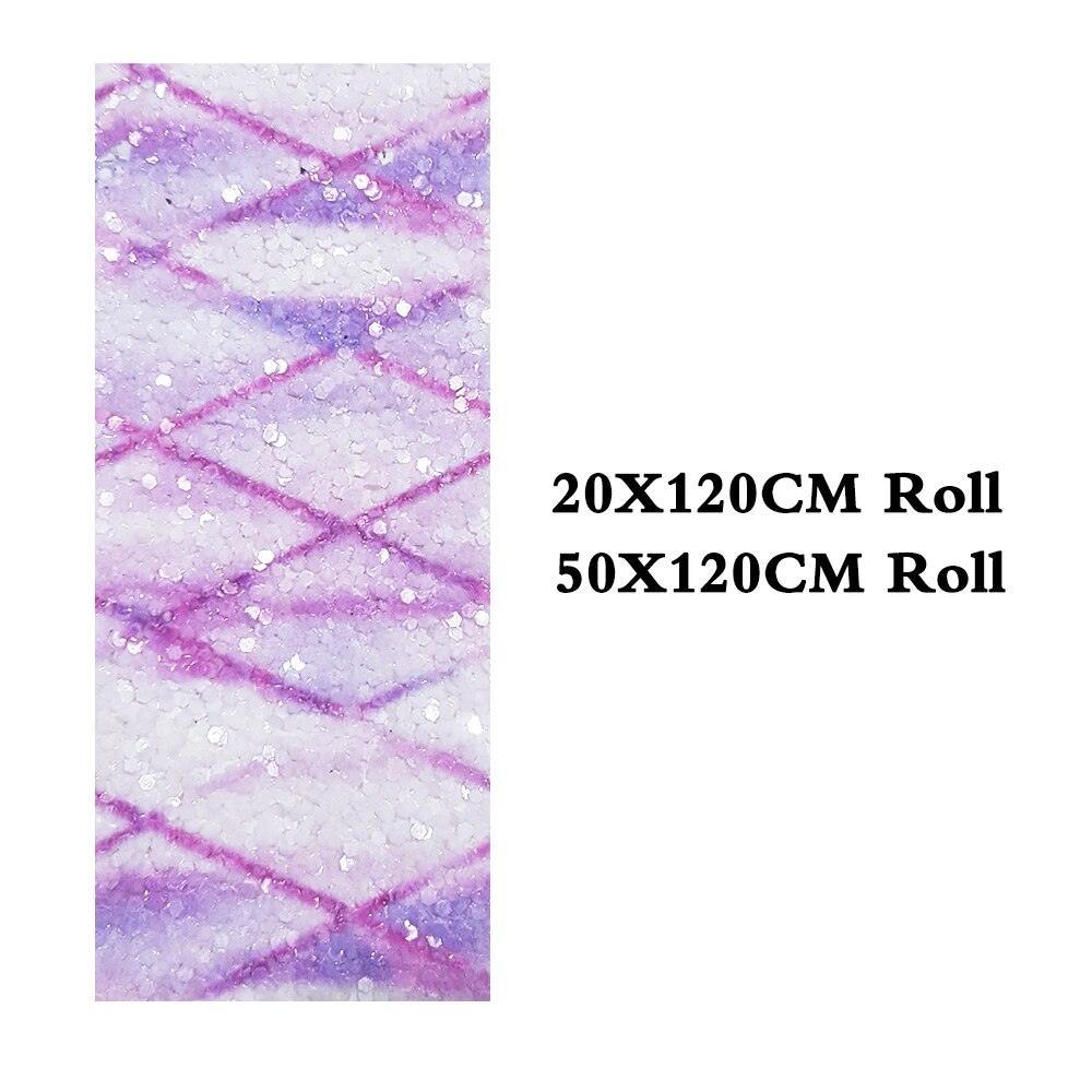 Lisslune | Shiny diamond-shaped artificial leather craft roll - Ideal for stylish hair accessories and festive creations