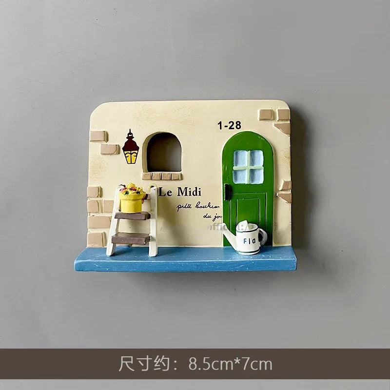 Rynx | 3D Refrigerator Magnet Puppy Cartoon Cat and Dog Refrigerator Sticker Anti-theft Entrance Door Decorative Magnetic Creative Message
