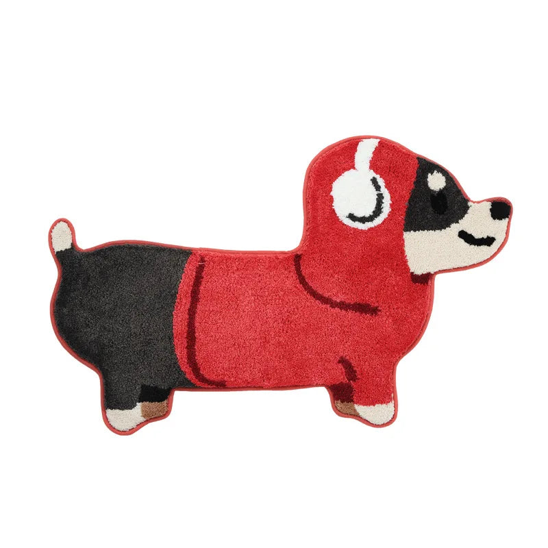 Rynx | Cartoon-Tufting-Dog-Bathroom-Mat soft stylish Animal-Rug Bedroom-Rug Living-Room-Floor-Mat Doormat aesthetic Home-Decoration
