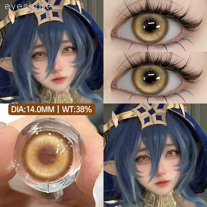 Rynx | 2-piece Halloween Colorful Contact Lenses Cosplay Eye Lenses Anime Colored Lenses Red Contact Seasonal Lenses Fashion Makeup Lenses