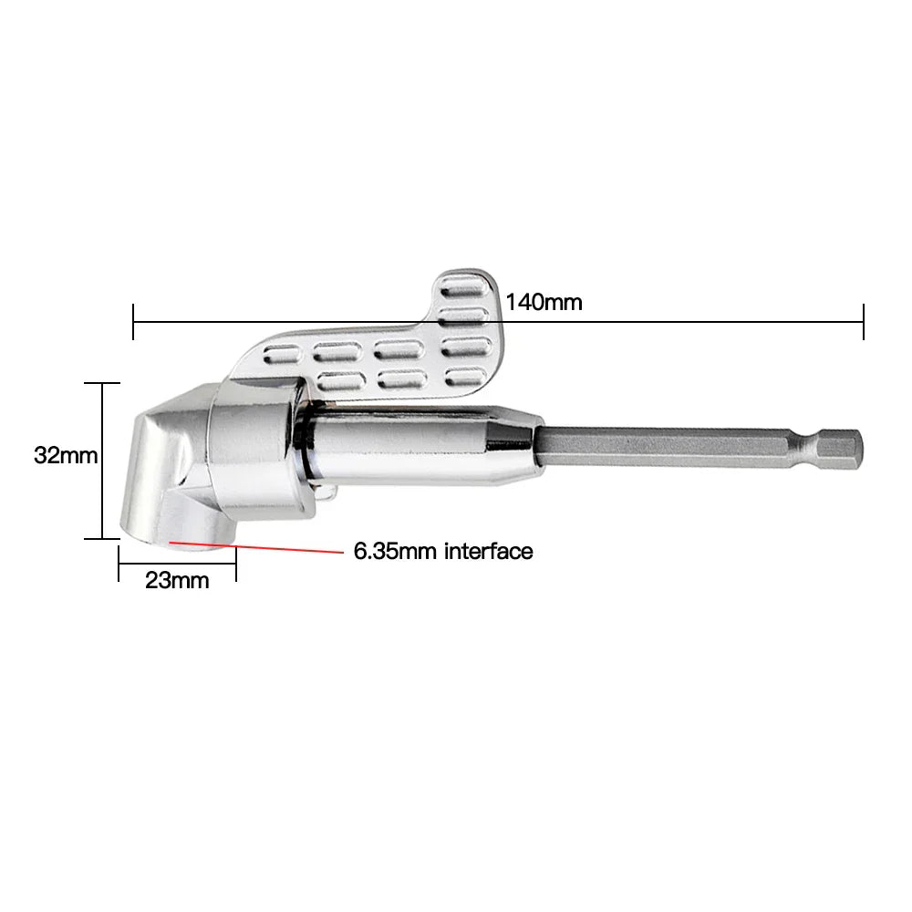 Lisslune | 360 Degree Right Angle Drill Extension Tool